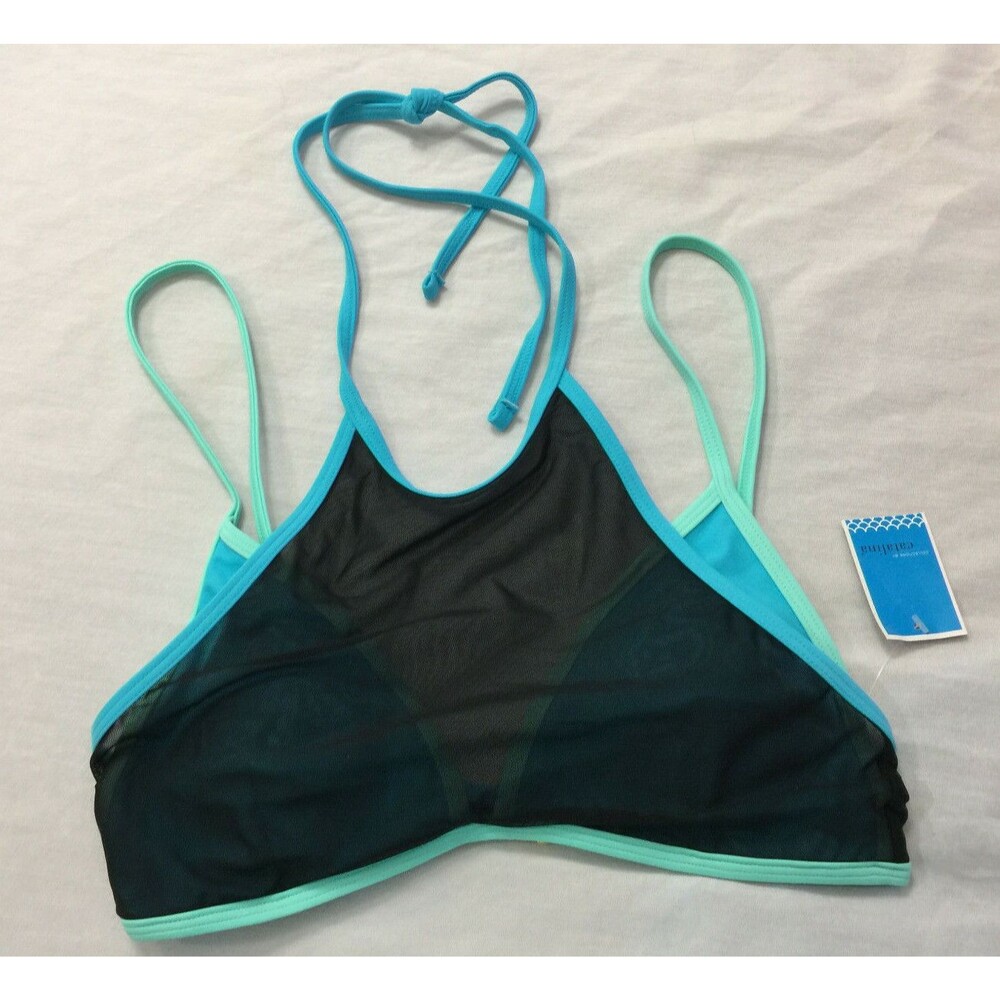 NWT CATALINA WOMENS SWIM HALTER TOP BRA SIZE M 7-9
